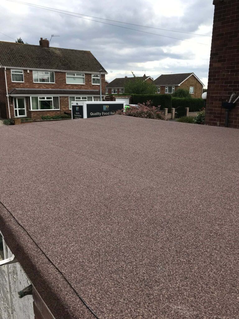 This is a photo of a flat roof which has just been installed by Northampton Roofing Services